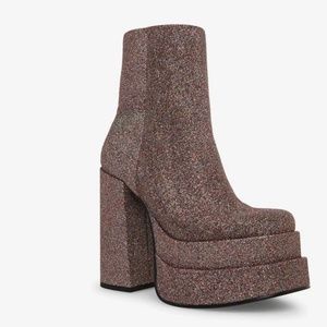 Steve Madden - Cobra Glitter Multi Booties Women Size 9.5